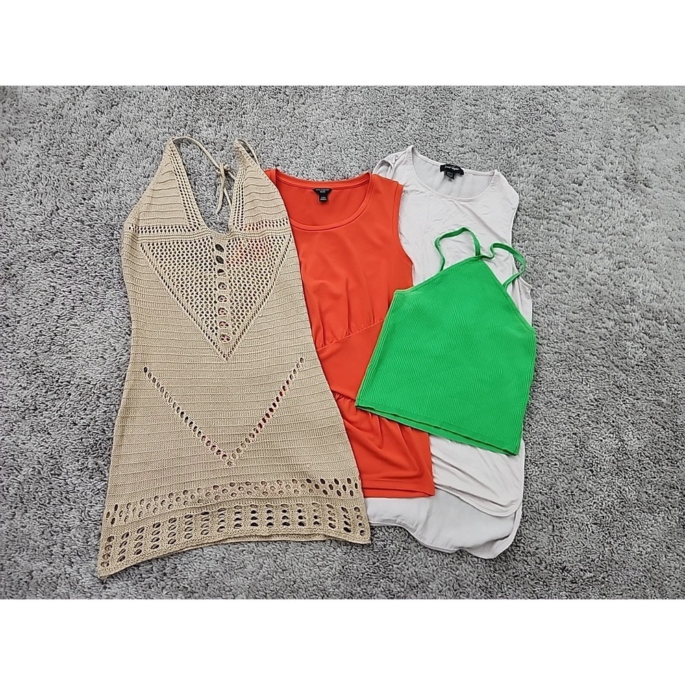 Lot of 4 Clothes Womens XS Shein Crochet Dress, Ann Taylor Lord & Taylor H&M Top